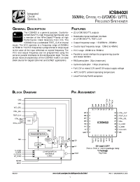 Datasheet ICS8402AYIT manufacturer ICST