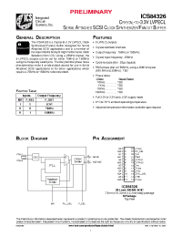 Datasheet ICS84326AM производства ICST