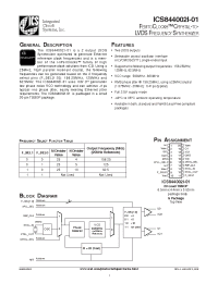 Datasheet ICS844002AGI-01LF manufacturer ICST