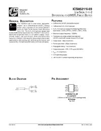 Datasheet ICS85211AMI-03 производства ICST
