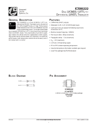 Datasheet ICS85222AM manufacturer ICST