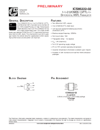 Datasheet ICS85222AM-02LFT manufacturer ICST