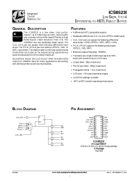 Datasheet ICS8523BGILFT производства ICST
