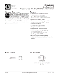 Datasheet ICS853011BMLFT manufacturer ICST