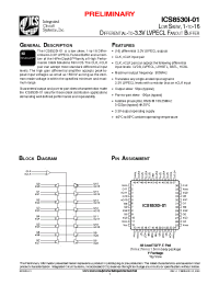 Datasheet ICS8530DYI-01 manufacturer ICST