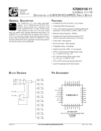 Datasheet ICS85310AI11L manufacturer ICST