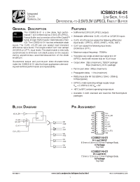 Datasheet ICS85314BI01 manufacturer ICST