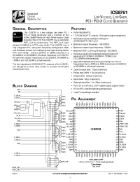 Datasheet ICS8761CYLFT производства ICST
