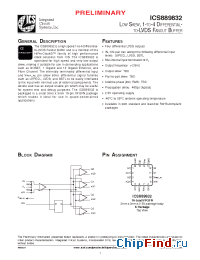 Datasheet ICS889832 manufacturer ICST