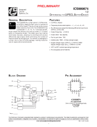 Datasheet ICS889874AK manufacturer ICST