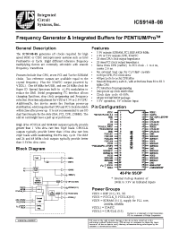 Datasheet ICS9148-08-PPP manufacturer ICST