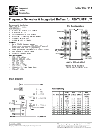 Datasheet ICS9148-111 производства ICST