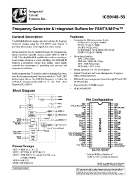 Datasheet ICS9148-58 производства ICST