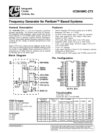 Datasheet ICS9169C-273 manufacturer ICST