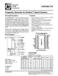 Datasheet ICS9169CM-272 manufacturer ICST