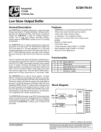 Datasheet ICS9176M-01 manufacturer ICST