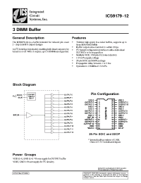 Datasheet ICS9179M-12 manufacturer ICST