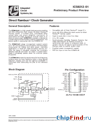 Datasheet ICS9212-01 manufacturer ICST