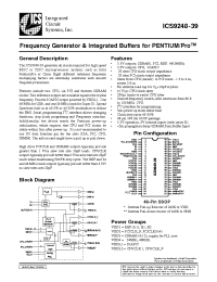 Datasheet ICS9248yF-39 manufacturer ICST