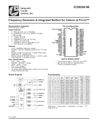 Datasheet ICS9248YF-96-T производства ICST