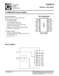 Datasheet ICS93712YF-PPP-T manufacturer ICST