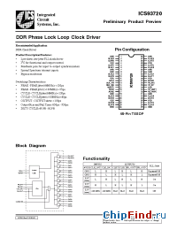 Datasheet ICS93720yGT manufacturer ICST