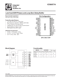 Datasheet ICS93776 manufacturer ICST