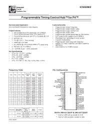 Datasheet ICS950902YFLF-T manufacturer ICST