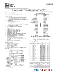 Datasheet ICS950902yGT manufacturer ICST