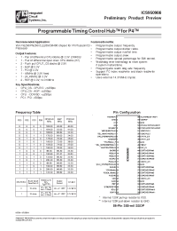 Datasheet ICS950908 manufacturer ICST