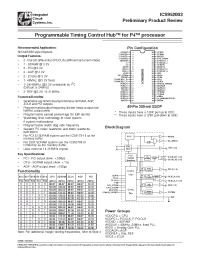Datasheet ICS952003 производства ICST
