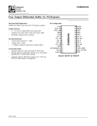 Datasheet ICS9DB104YFLFT производства ICST
