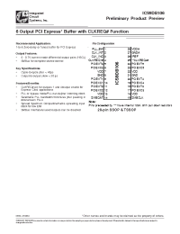 Datasheet ICS9DB106YGLF-T manufacturer ICST