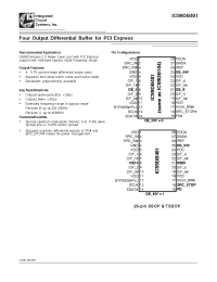 Datasheet ICS9DB401YFLFT manufacturer ICST