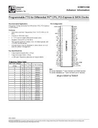 Datasheet ICS9FG108YFLF-T manufacturer ICST