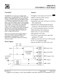 Datasheet MK2745-21 manufacturer ICST