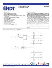 Datasheet 2309 manufacturer IDT