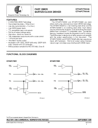 Datasheet 49FCT805 manufacturer IDT