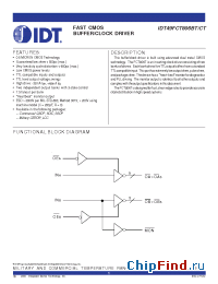 Datasheet 49FCT806T manufacturer IDT