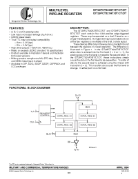 Datasheet 5429FCT521DTD manufacturer IDT