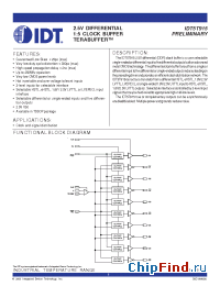 Datasheet 5T915 manufacturer IDT