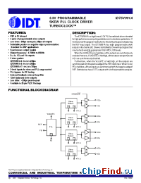 Datasheet 5V991A manufacturer IDT