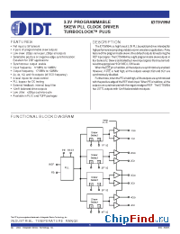 Datasheet 5V994 manufacturer IDT