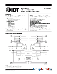 Datasheet 70261 manufacturer IDT