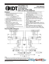Datasheet 70T3339 manufacturer IDT