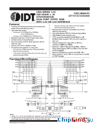 Datasheet 70T3519 manufacturer IDT