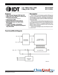 Datasheet 71V424 manufacturer IDT