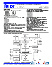 Datasheet 72T40118 manufacturer IDT