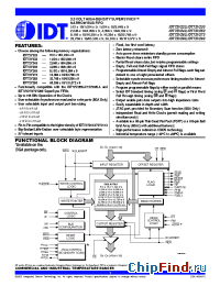 Datasheet 72V253 manufacturer IDT