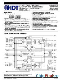 Datasheet 72V3696 manufacturer IDT